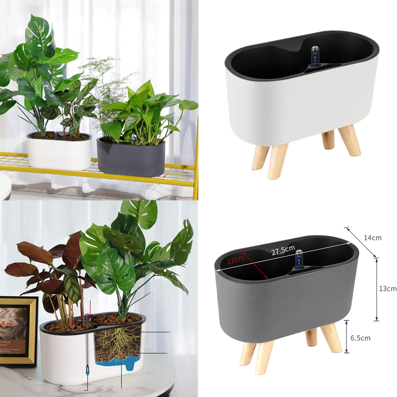 Automatic Plant Waterer - Indoor Plant Met Indicator Houten Been